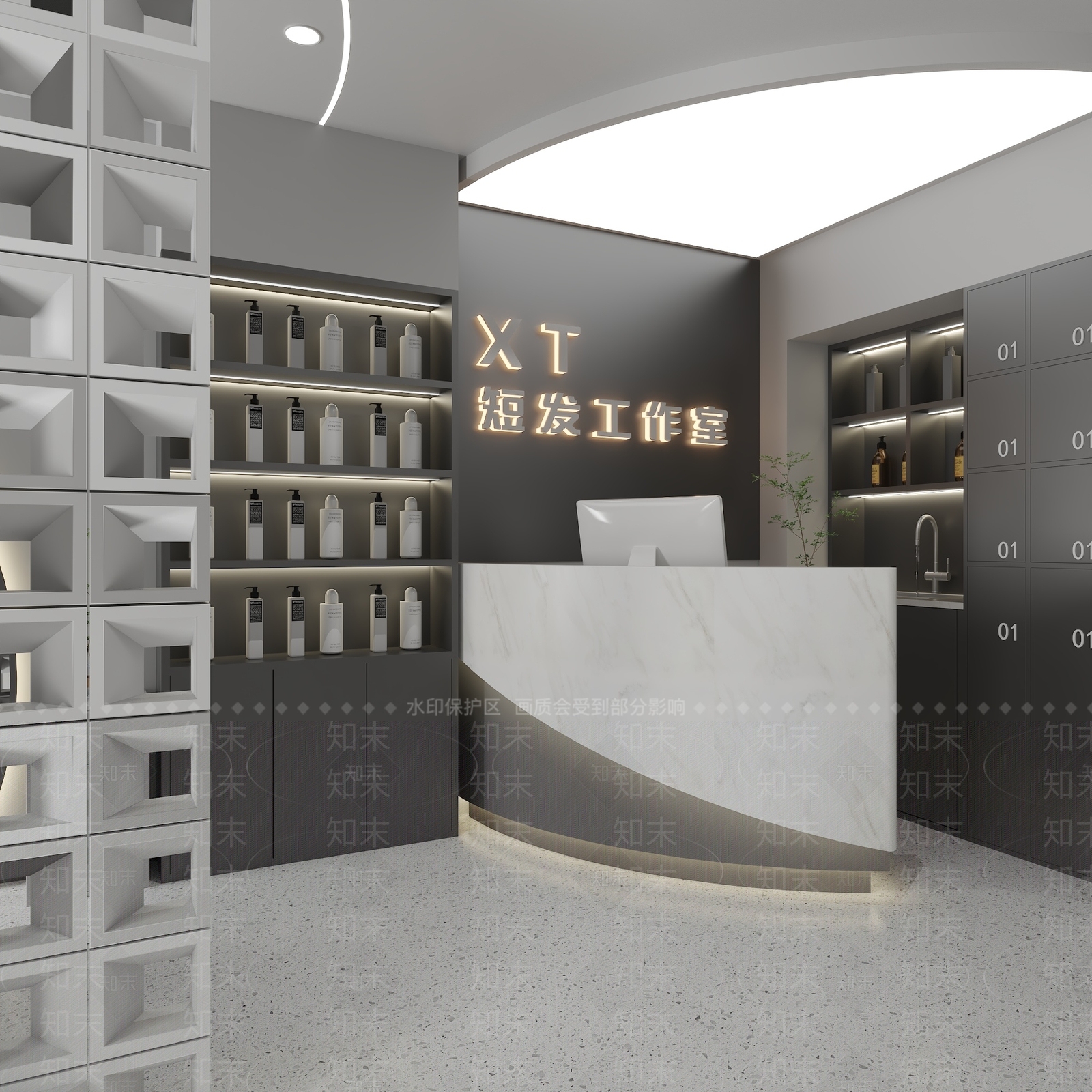 现代其他商业空间3D模型下载【ID:1185899431】