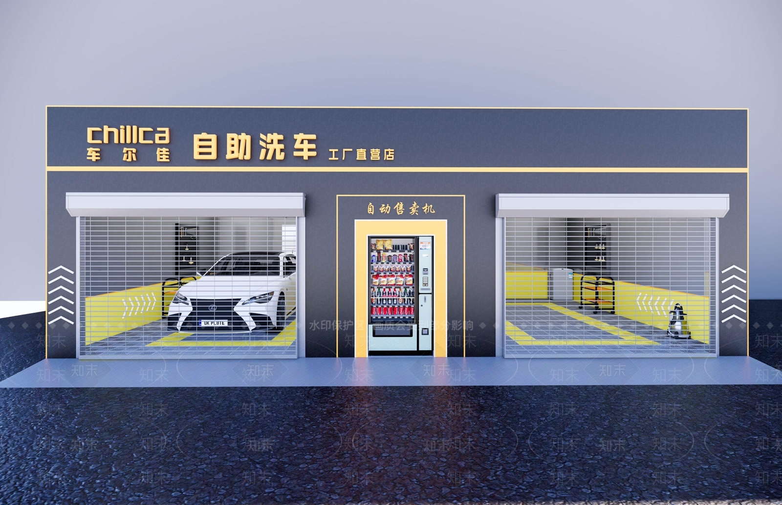 现代汽车4S店SU模型下载【ID:1185904992】