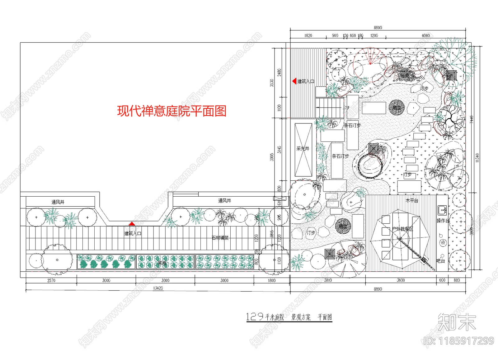 景观平面图施工图下载【ID:1185917299】