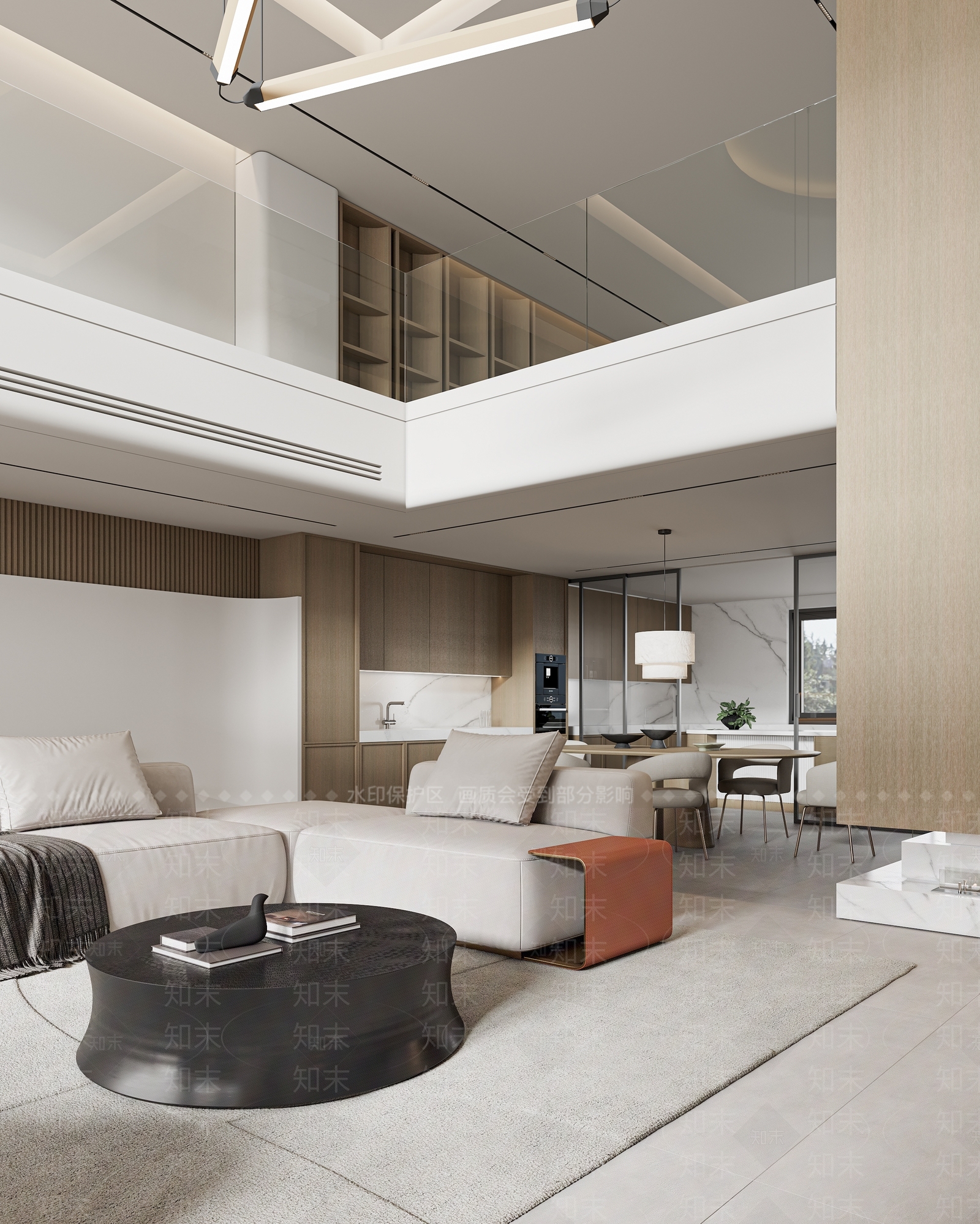 现代酒店大堂3D模型下载【ID:1215020320】