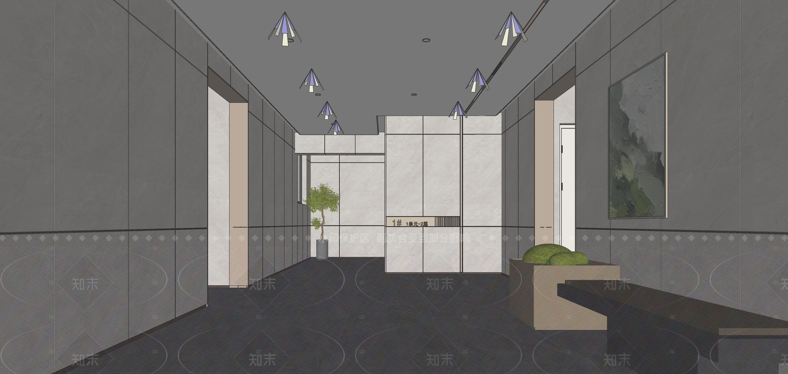 现代其他公共空间SU模型下载【ID:1185921810】