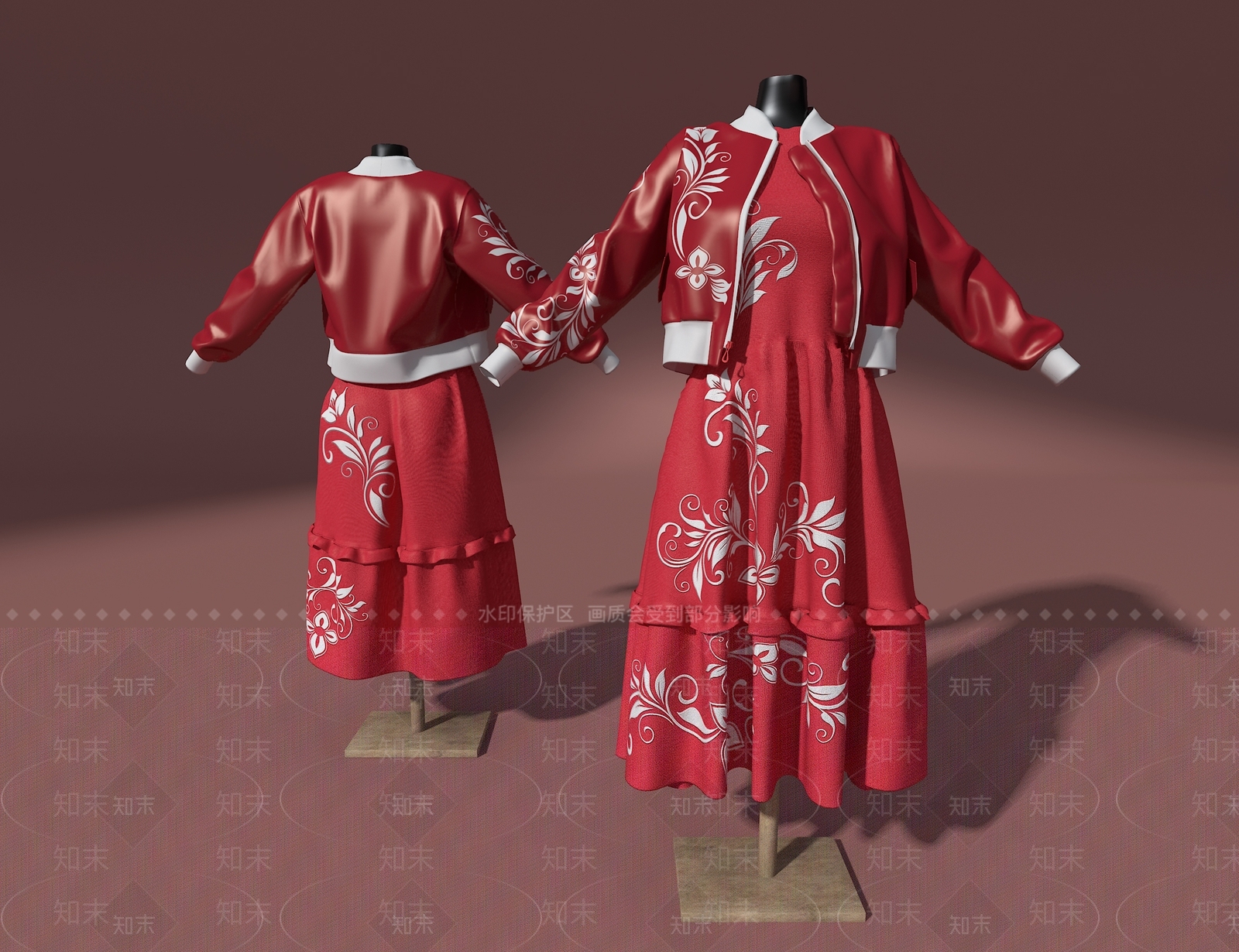 现代衣服3D模型下载【ID:1185928473】