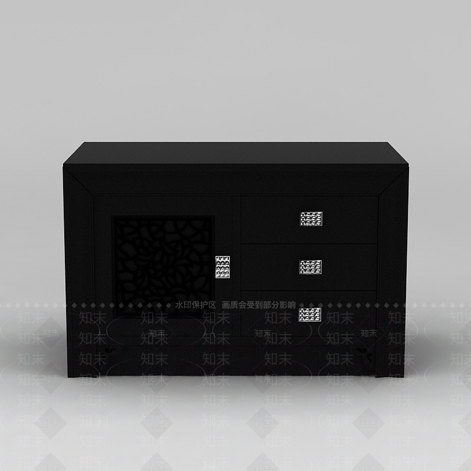 现代衣柜3D模型下载【ID:1186379644】