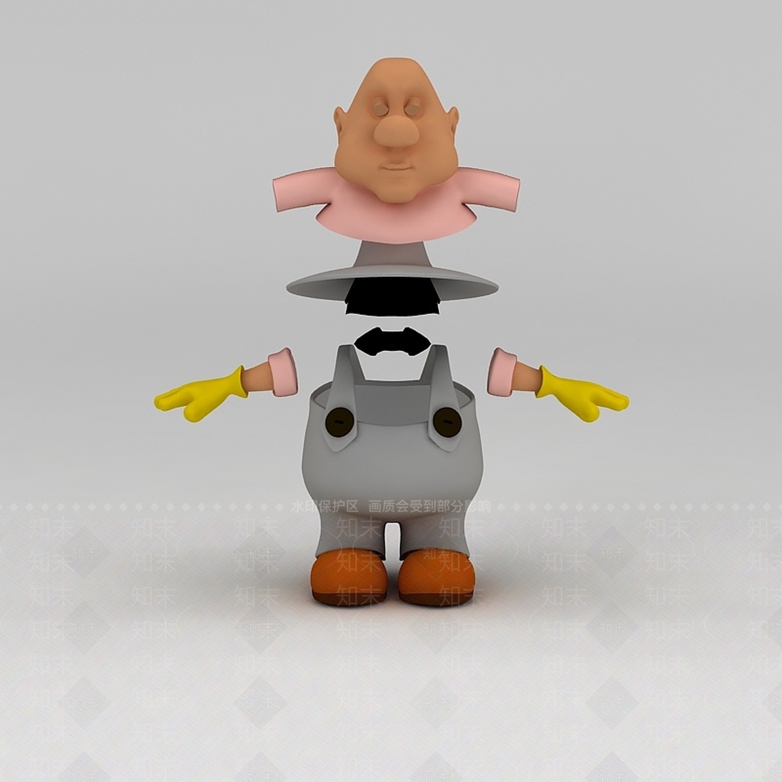现代公用器材3D模型下载【ID:1186362716】