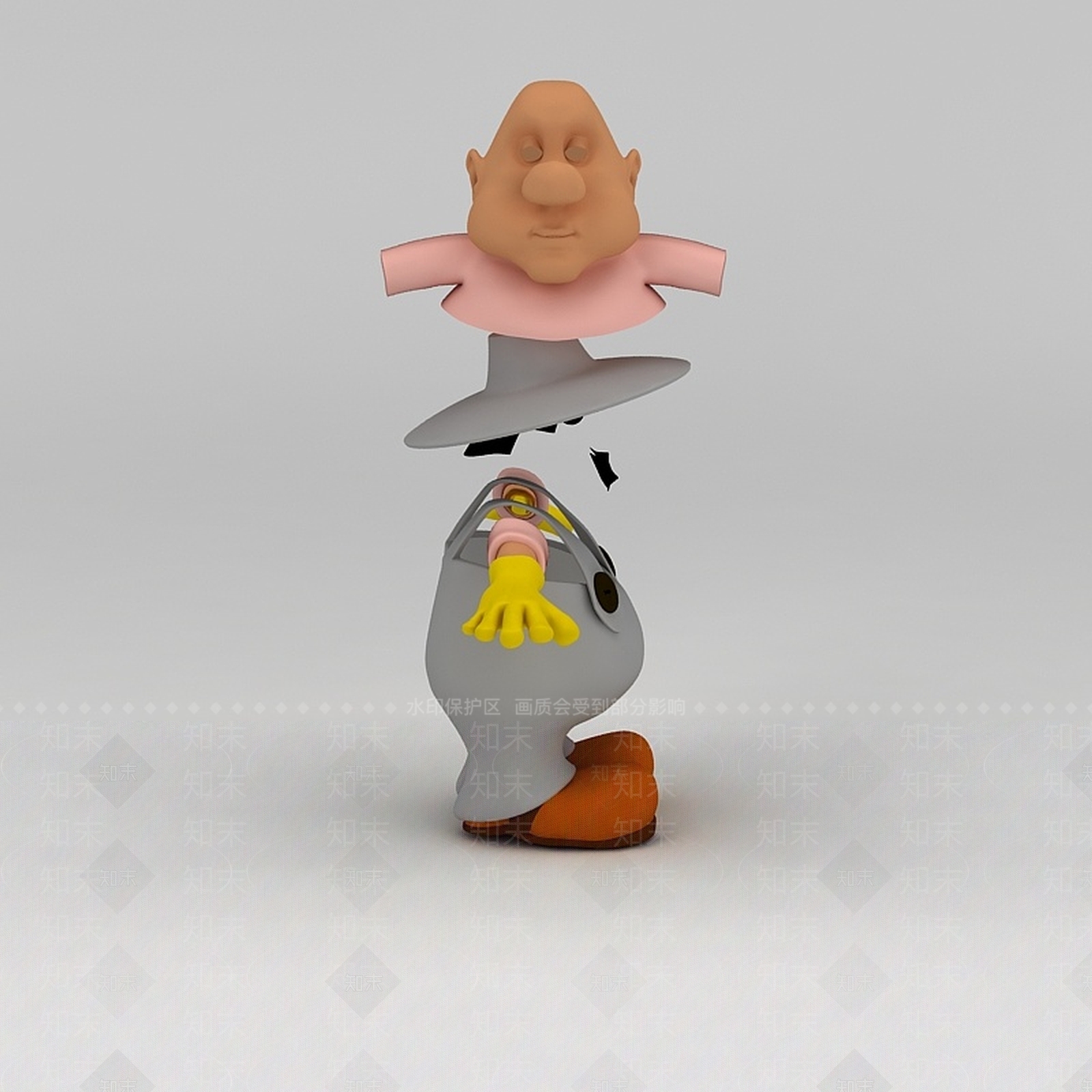 现代公用器材3D模型下载【ID:1186362716】