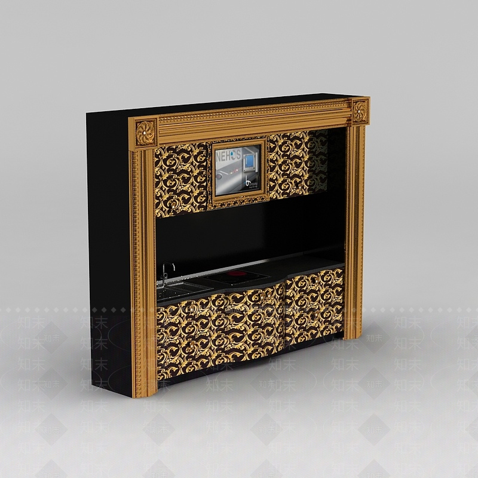 现代厨具3D模型下载【ID:1185939497】