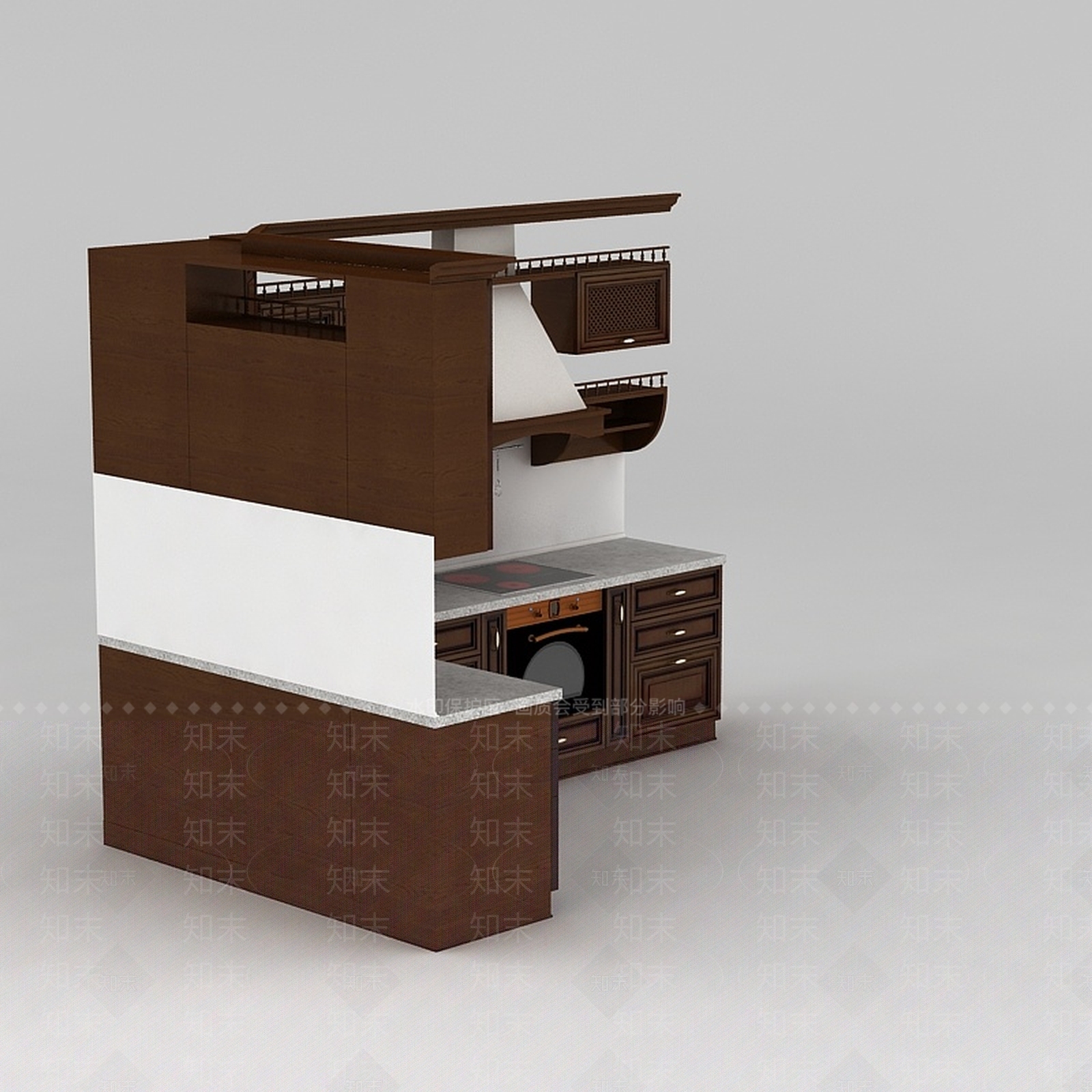 现代厨具3D模型下载【ID:1185939737】