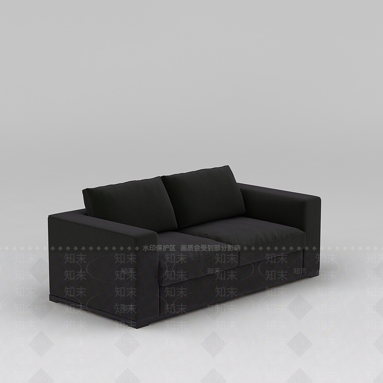现代双人沙发3D模型下载【ID:1185942292】