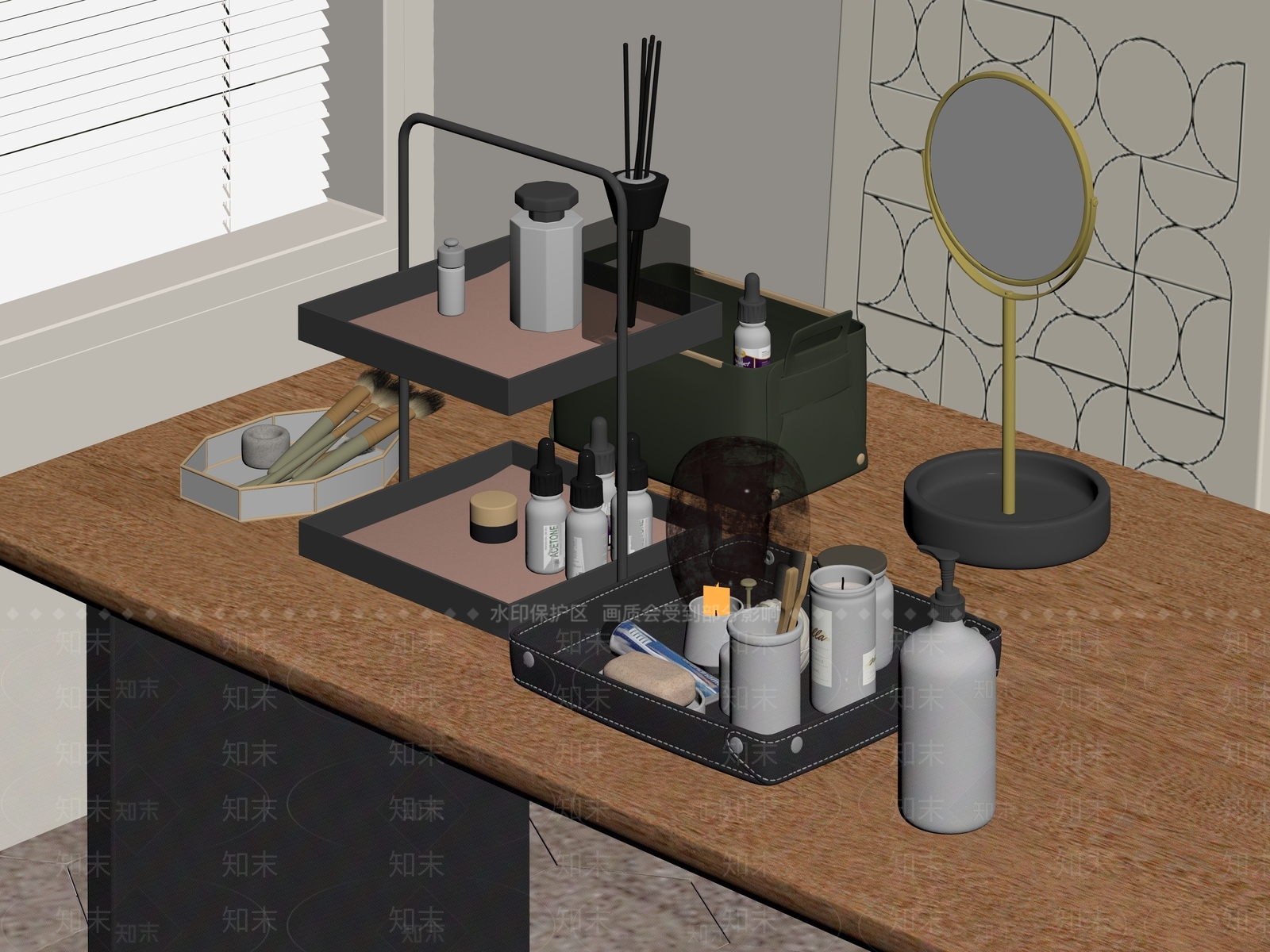 化妆品SU模型下载【ID:1185943047】
