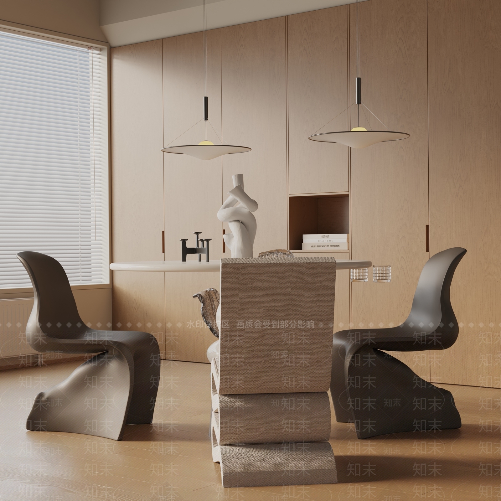 现代餐桌椅3D模型下载【ID:1185957269】