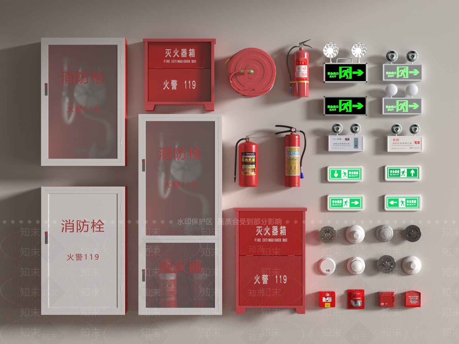 消防栓SU模型下载【ID:1185961284】