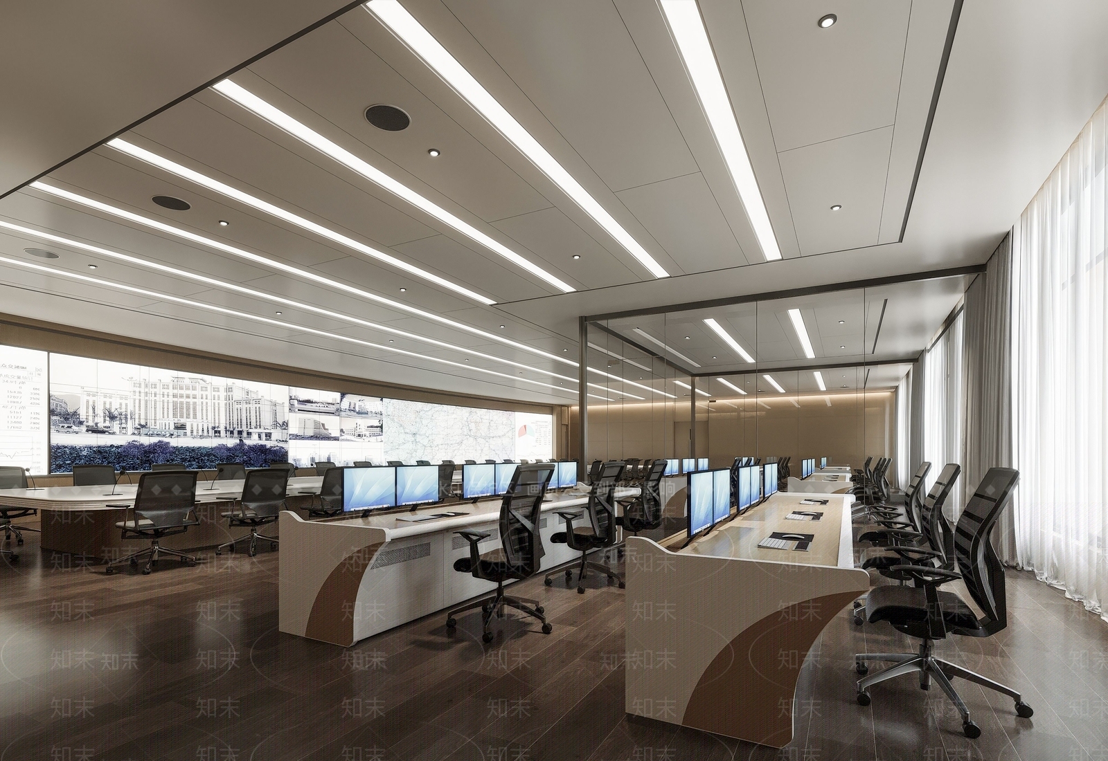 现代指挥中心3D模型下载【ID:1185968360】