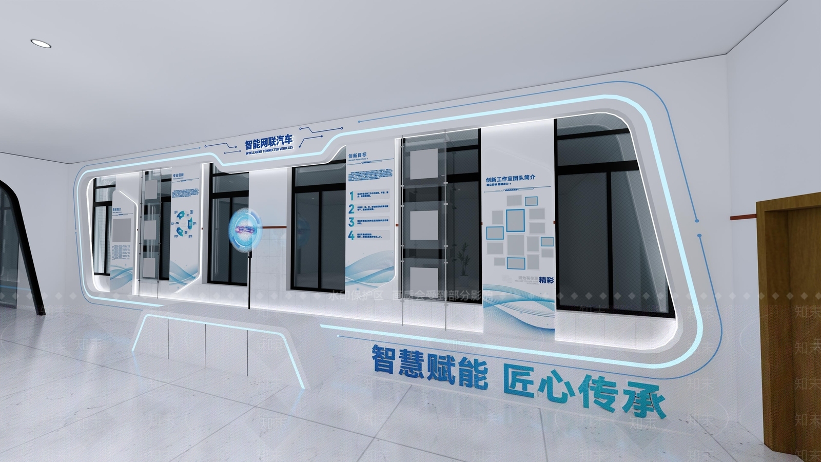 简约极简其他文化空间SU模型下载【ID:1186175907】
