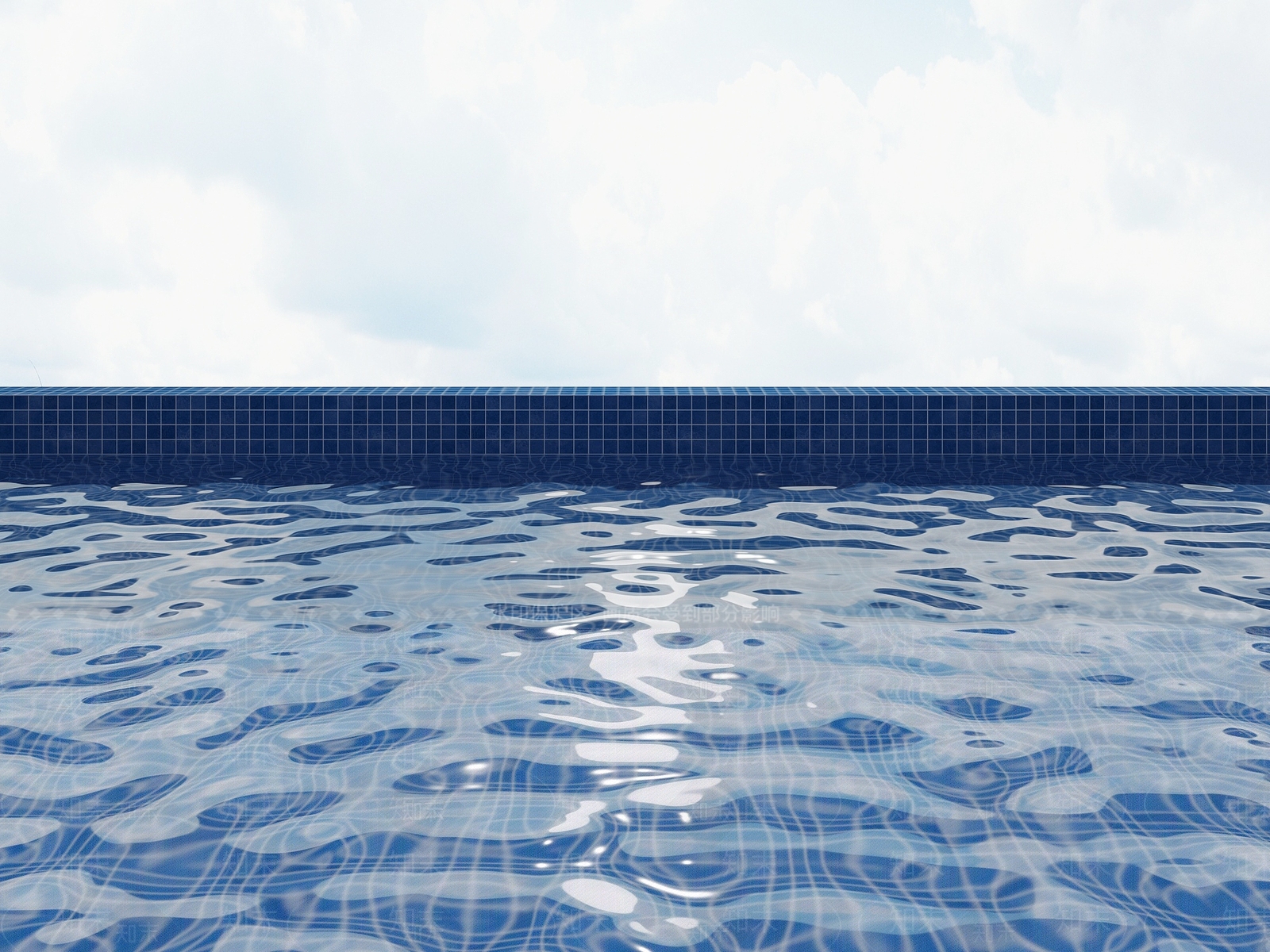 现代泳池SU模型下载【ID:1185971461】