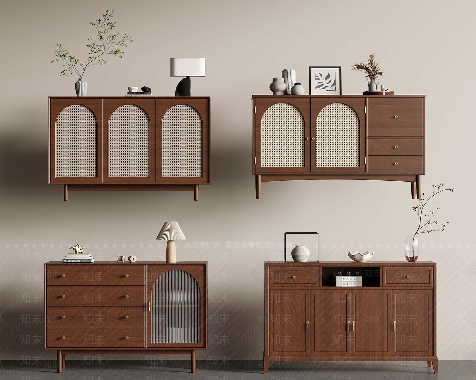 中古玄关柜3D模型下载【ID:1185972309】