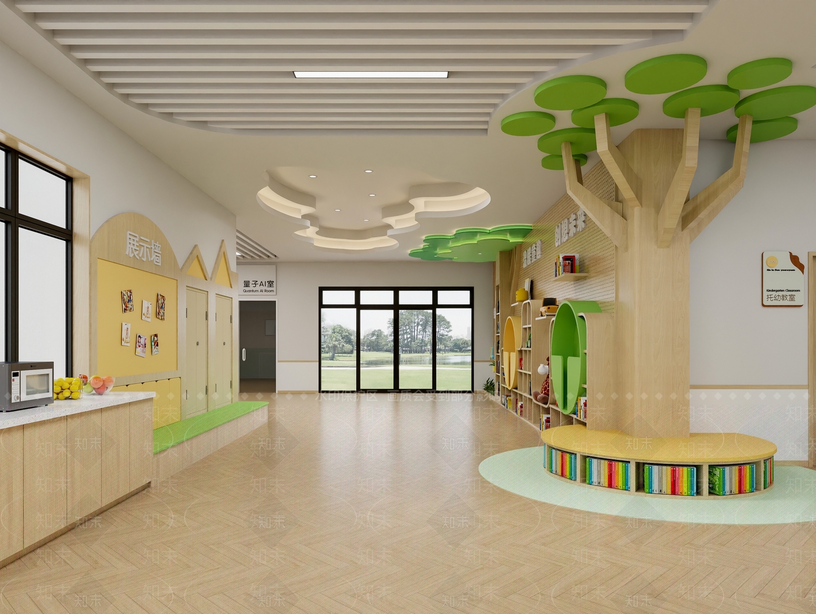 现代幼儿园3D模型下载【ID:1185978633】