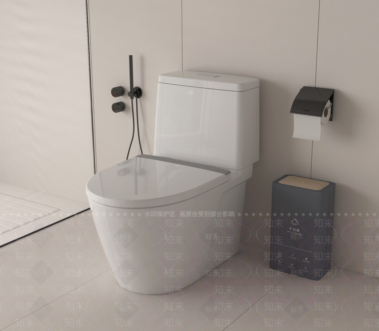 马桶SU模型下载【ID:1185979081】