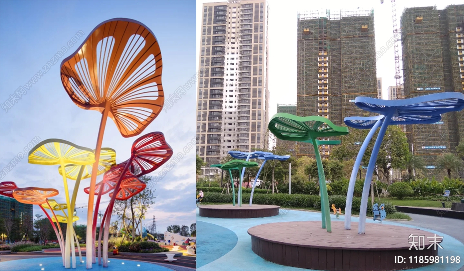 现代廊架施工图下载【ID:1185981198】