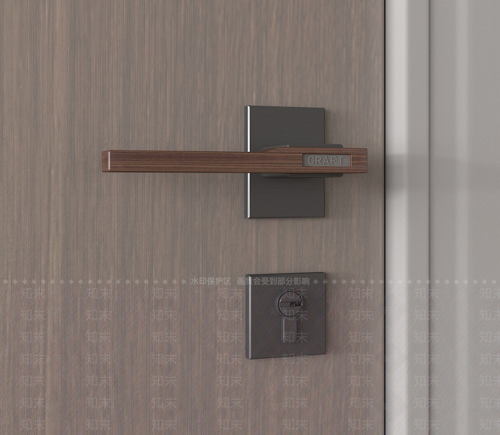 现代门把手SU模型下载【ID:1185981335】