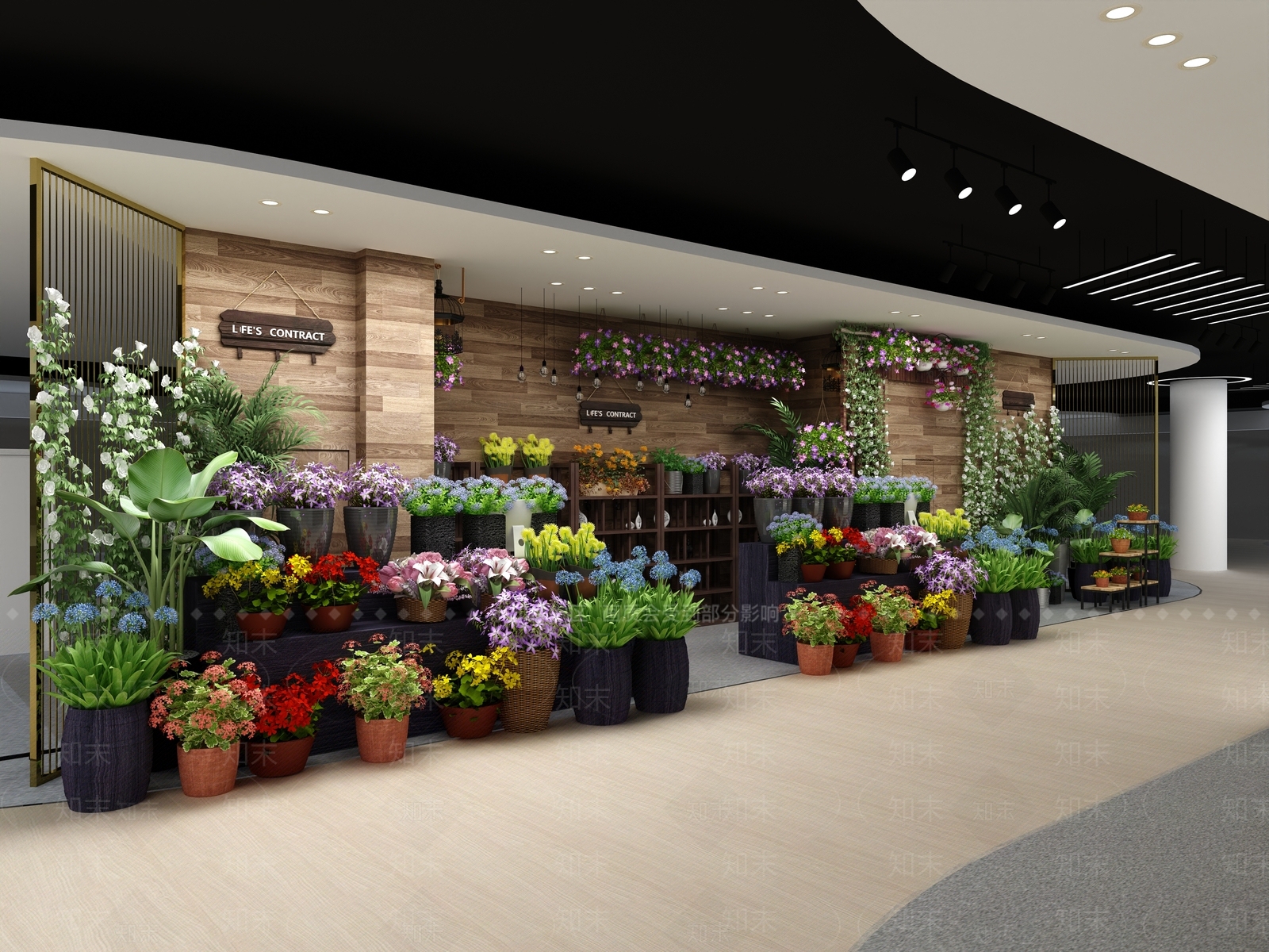 现代花店SU模型下载【ID:1185984172】