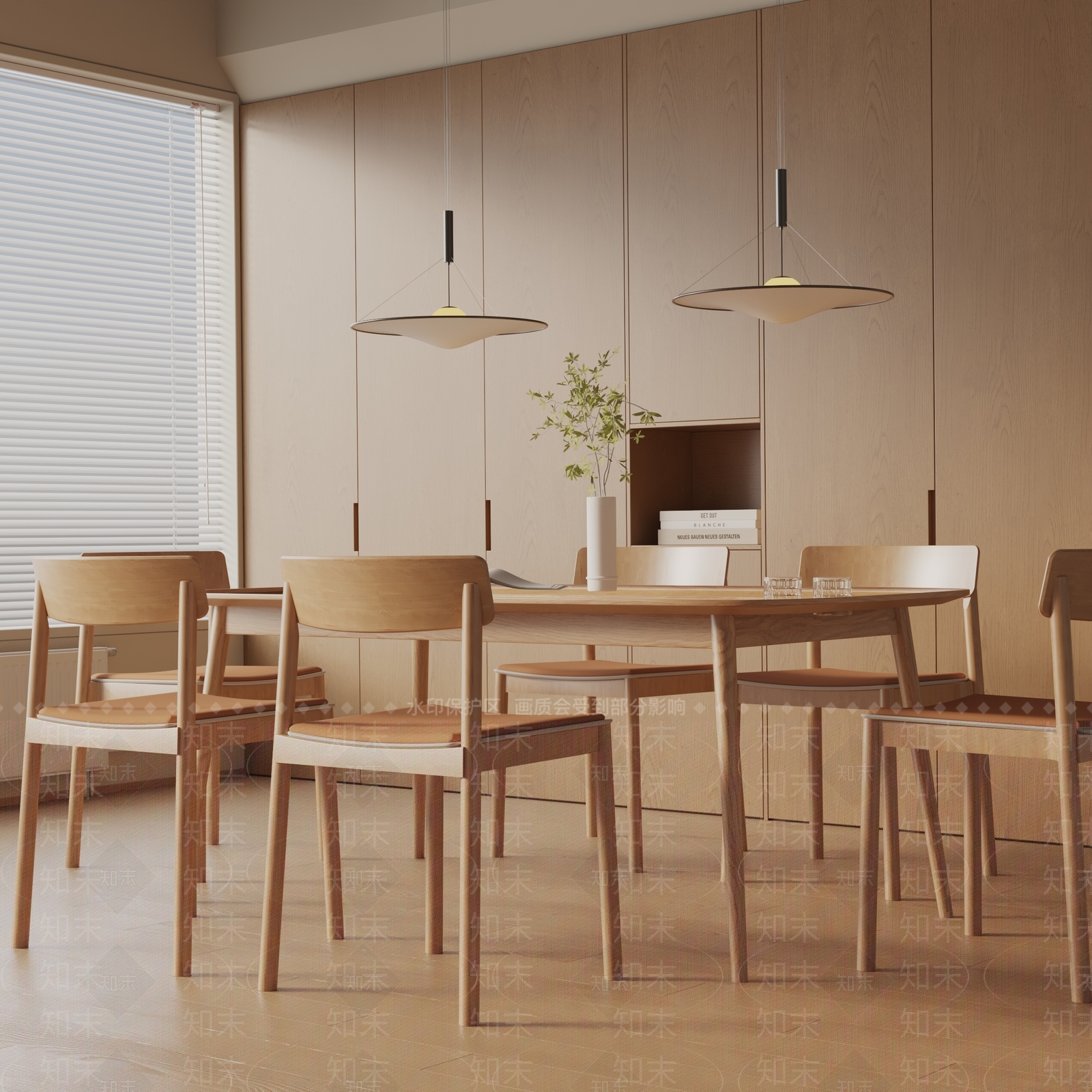 现代餐桌椅3D模型下载【ID:1185987273】