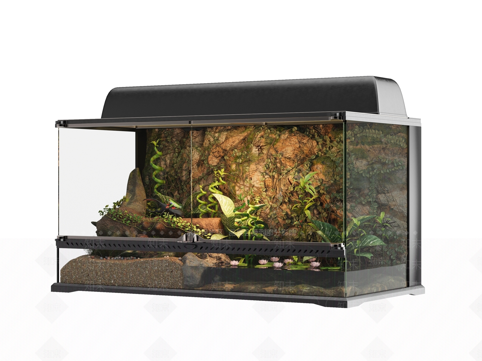 现代鱼缸3D模型下载【ID:1185991849】