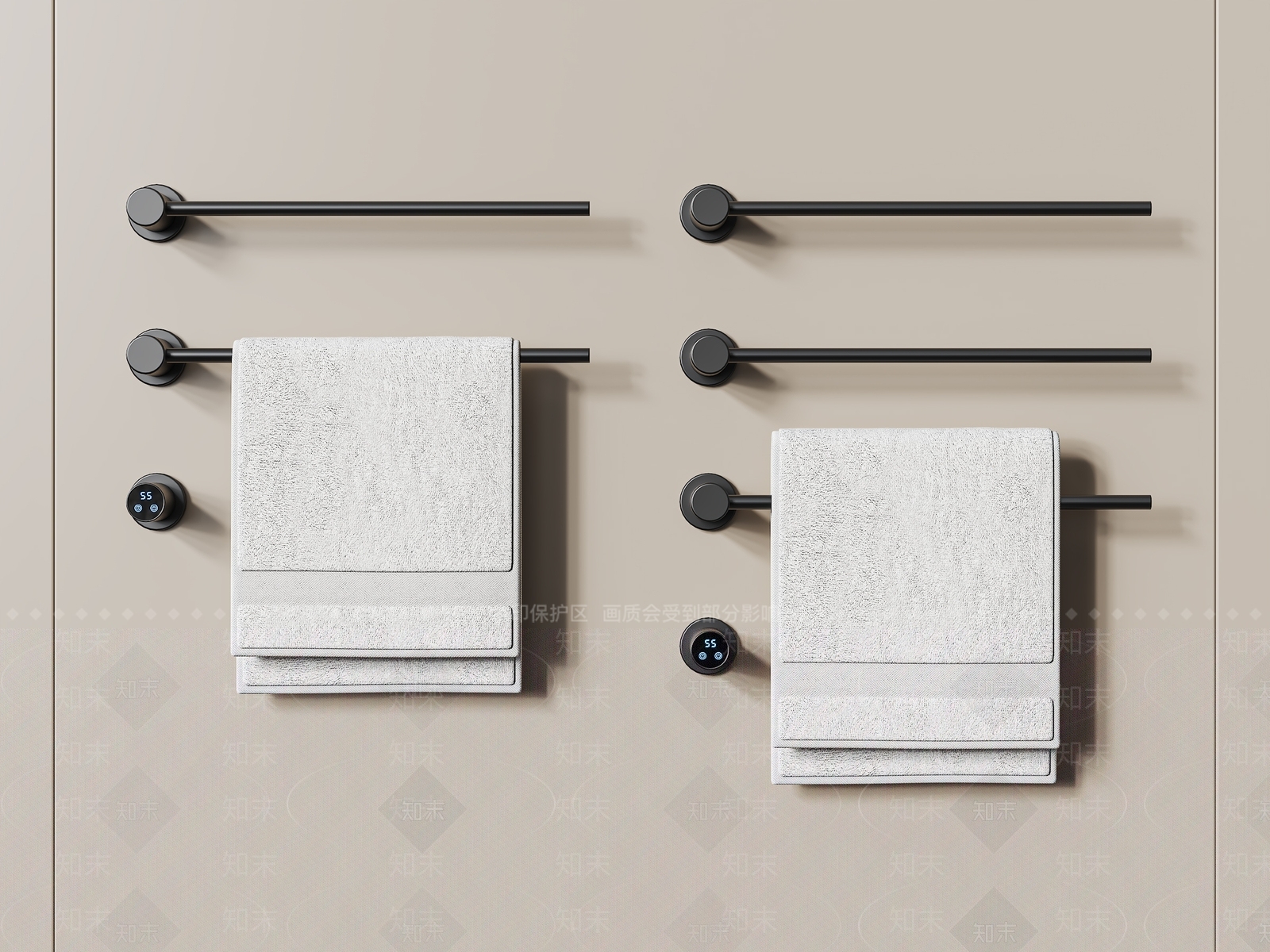 毛巾架3D模型下载【ID:1185993782】