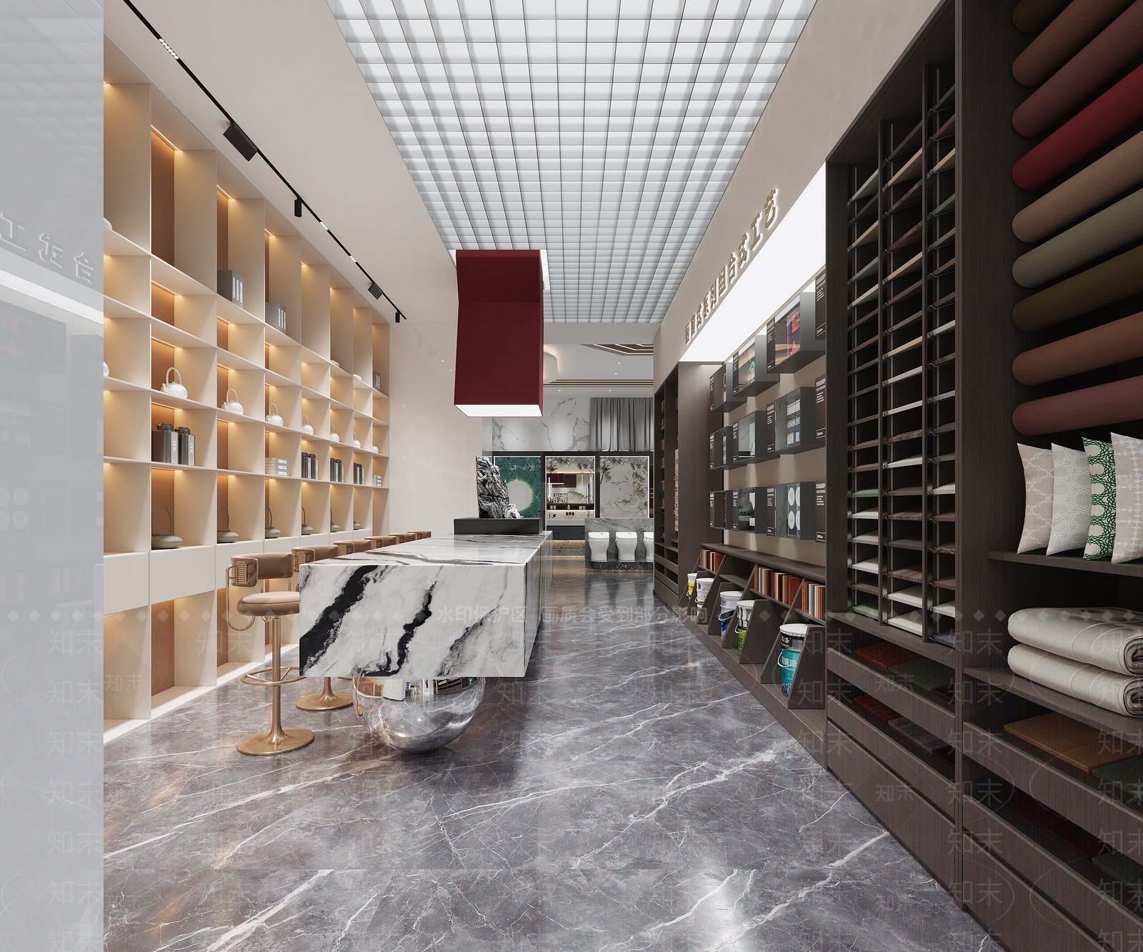 现代家具展厅3D模型下载【ID:1185995844】