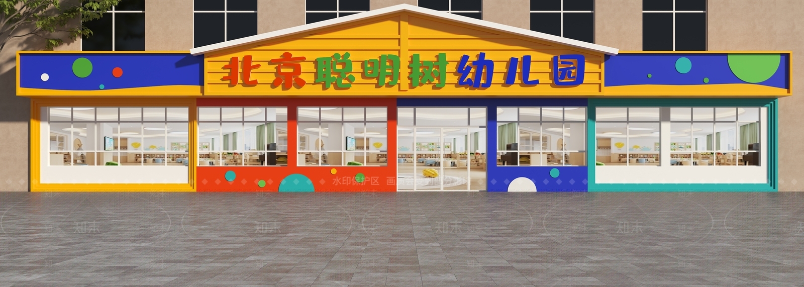 现代门头SU模型下载【ID:1185999404】