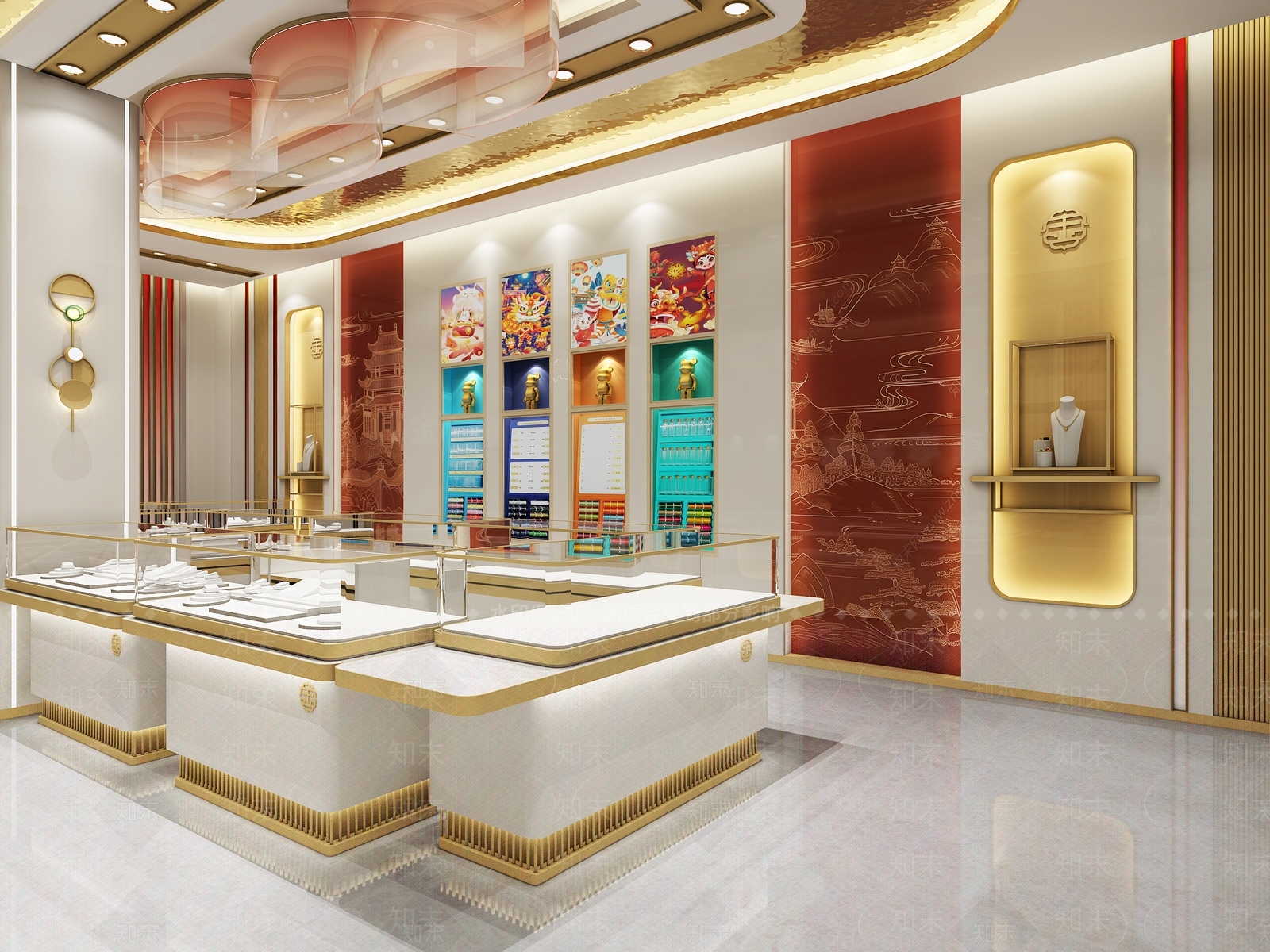 现代珠宝店3D模型下载【ID:1186000768】