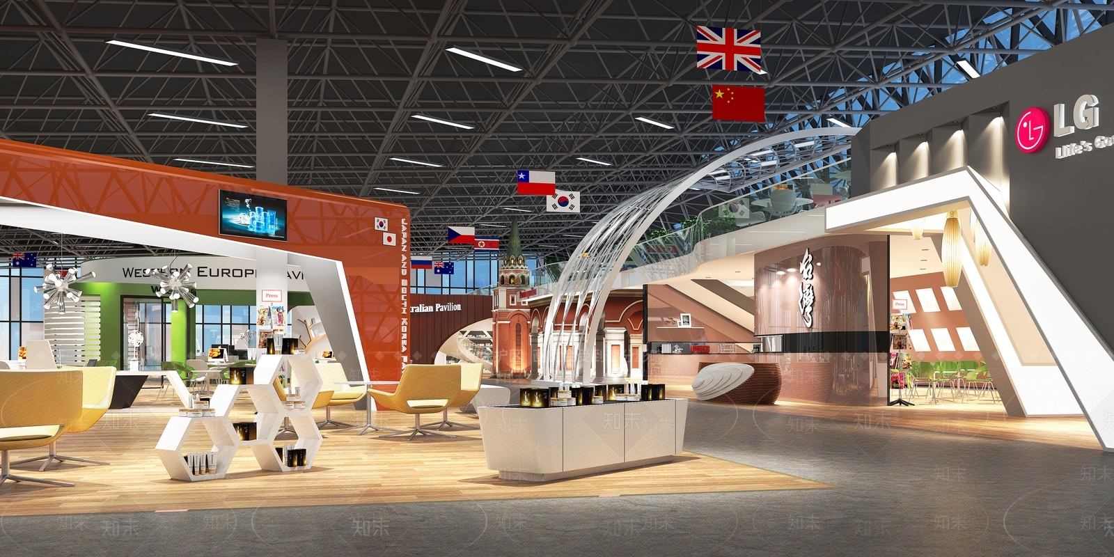 现代其他商业空间3D模型下载【ID:1186002731】