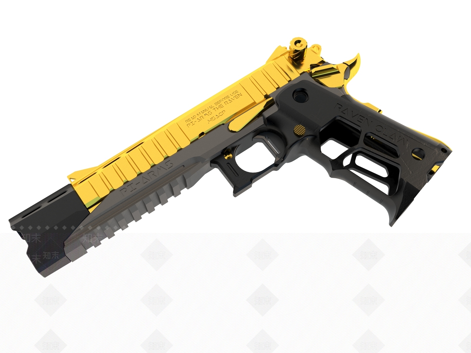 现代风格玩具枪3D模型下载【ID:1186012053】