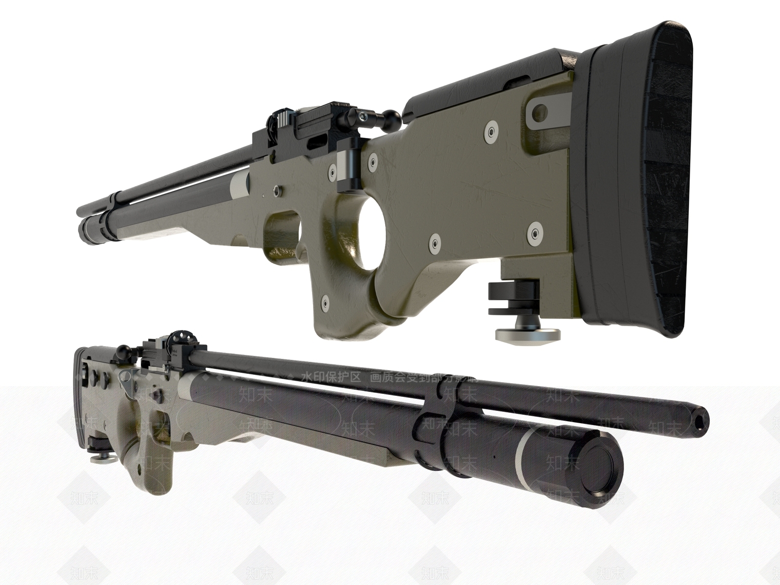 现代风格枪械3D模型下载【ID:1186012075】
