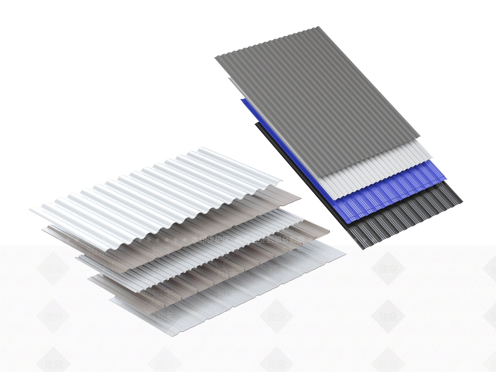 现代遮阳棚3D模型下载【ID:1186015758】