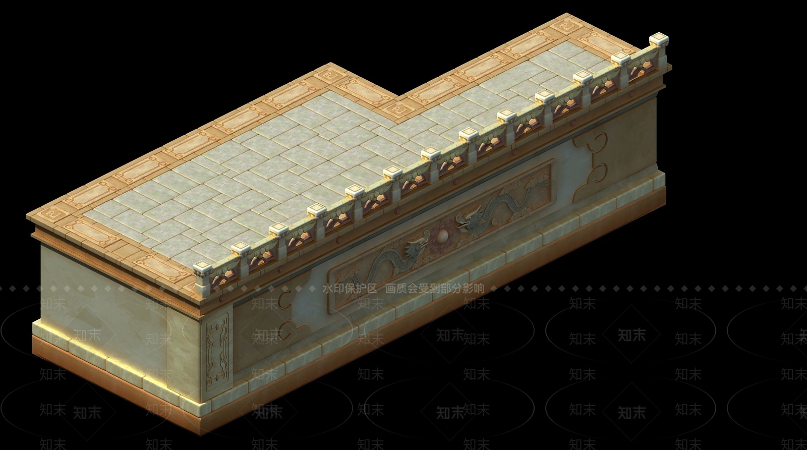 中式复古古建3D模型下载【ID:1186016577】