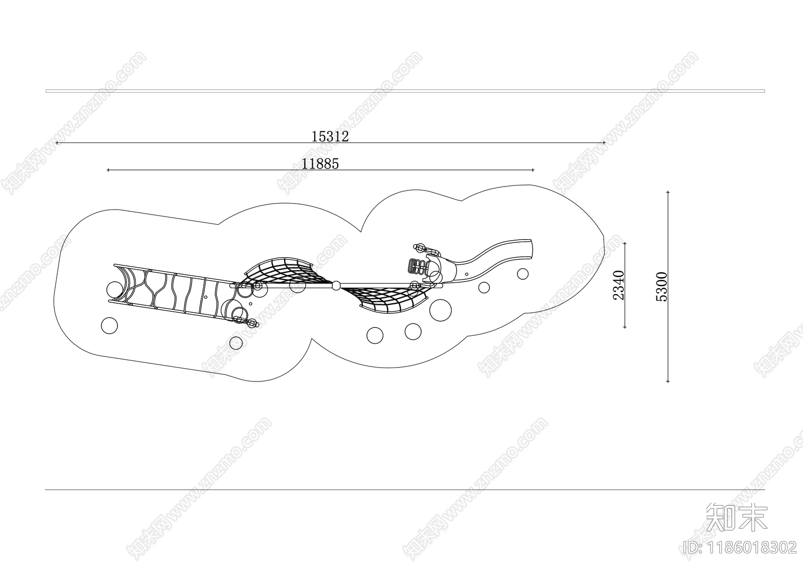 现代综合景观小品施工图下载【ID:1186018302】