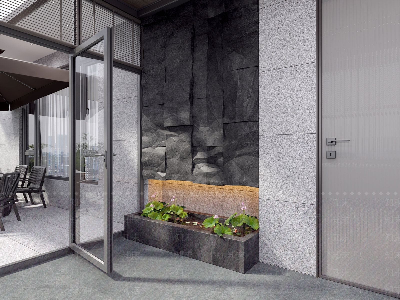 现代意式阳台3D模型下载【ID:1186023753】