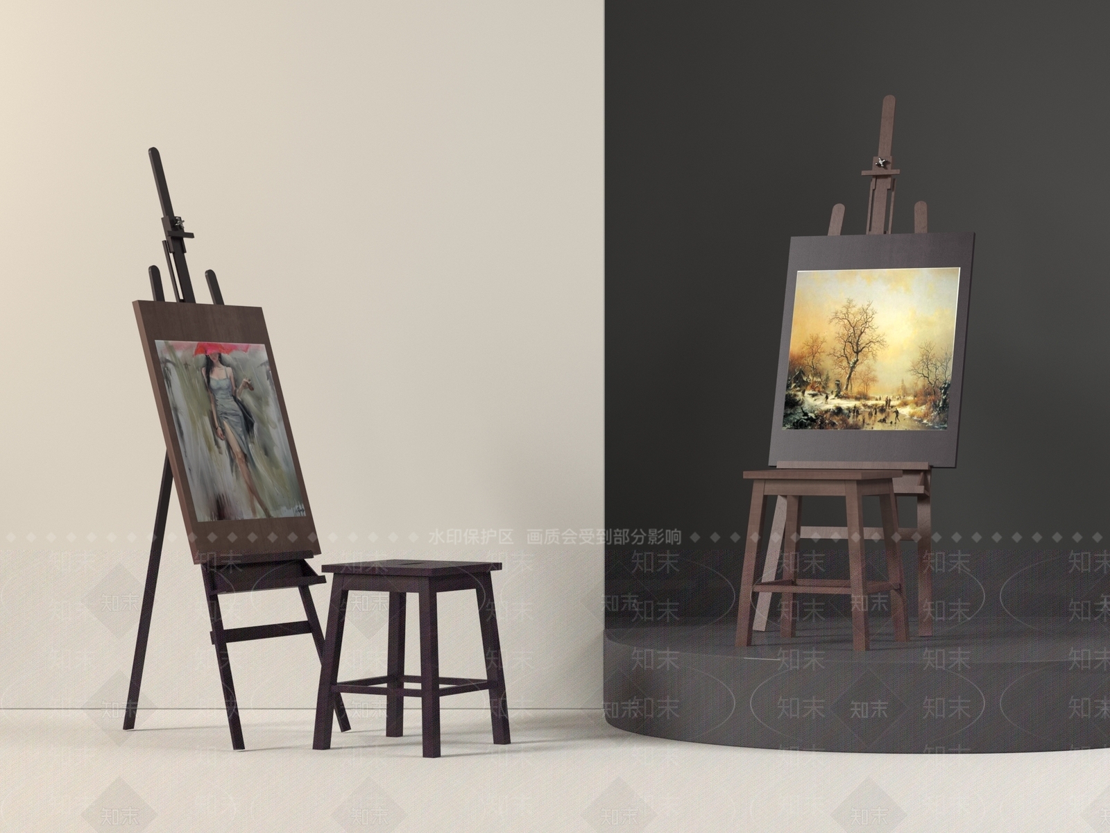画具SU模型下载【ID:1186026222】