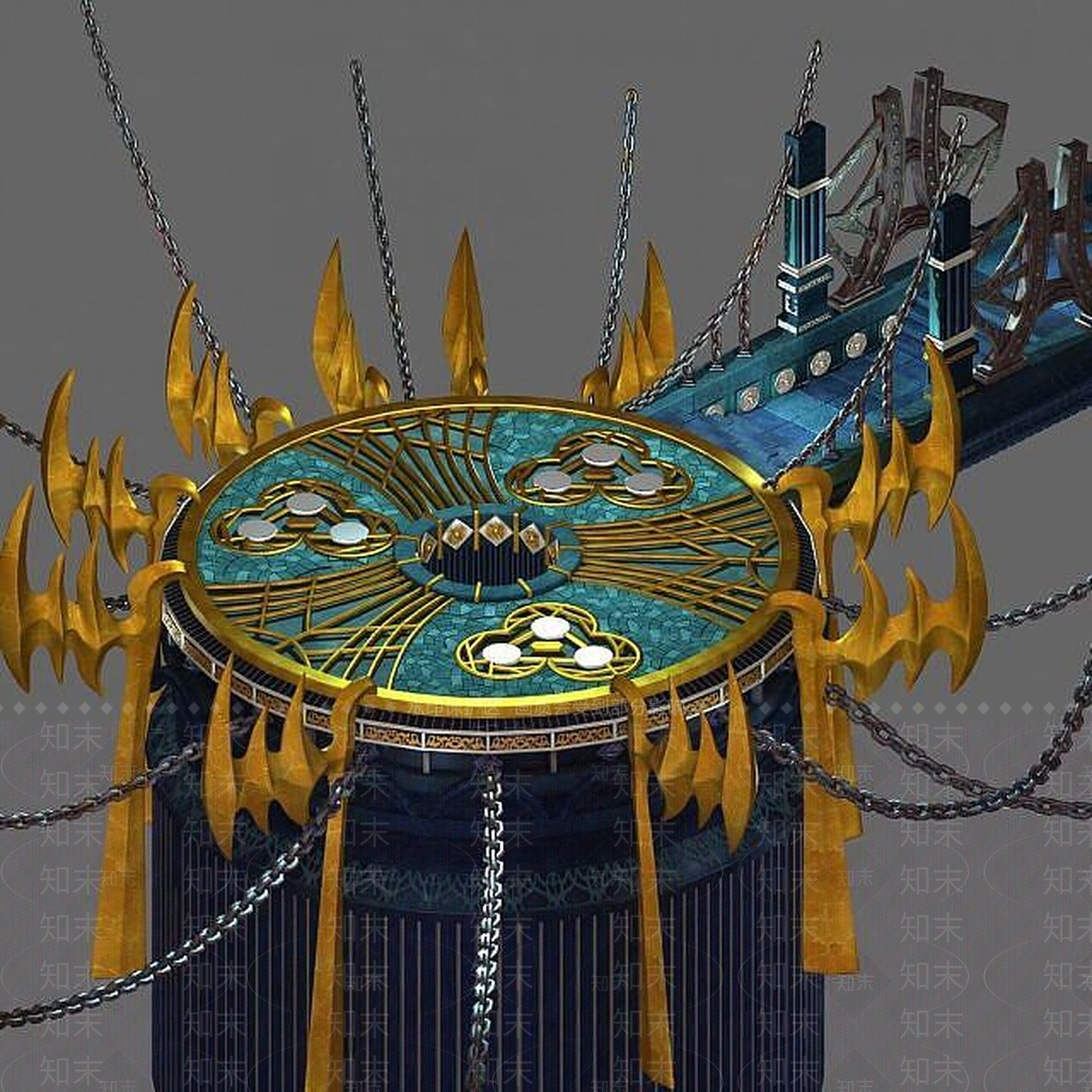 现代办公大厅3D模型下载【ID:1186028261】