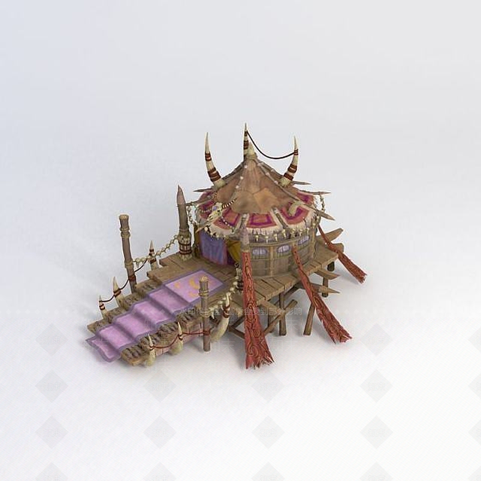 现代办公大厅3D模型下载【ID:1186028254】