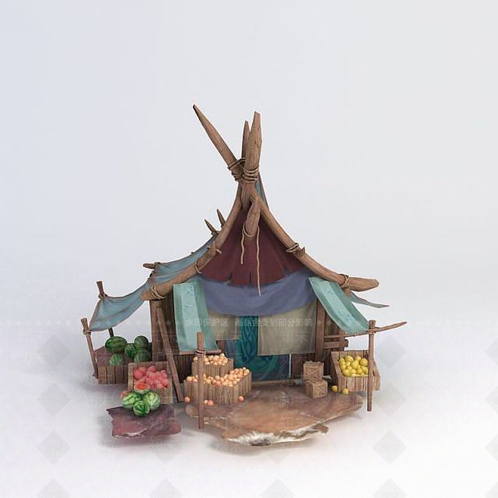 现代办公大厅3D模型下载【ID:1186028383】