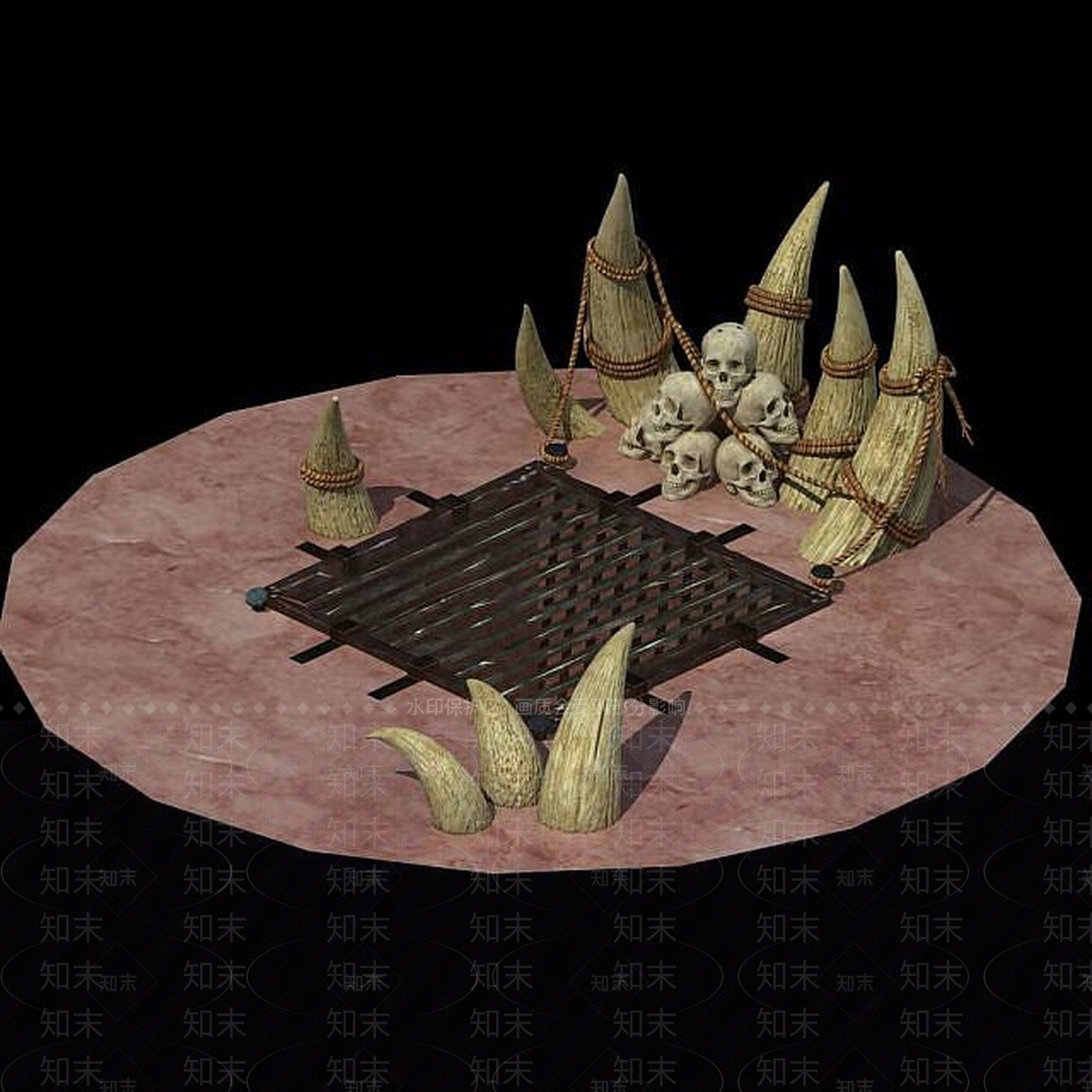 现代办公大厅3D模型下载【ID:1186028337】