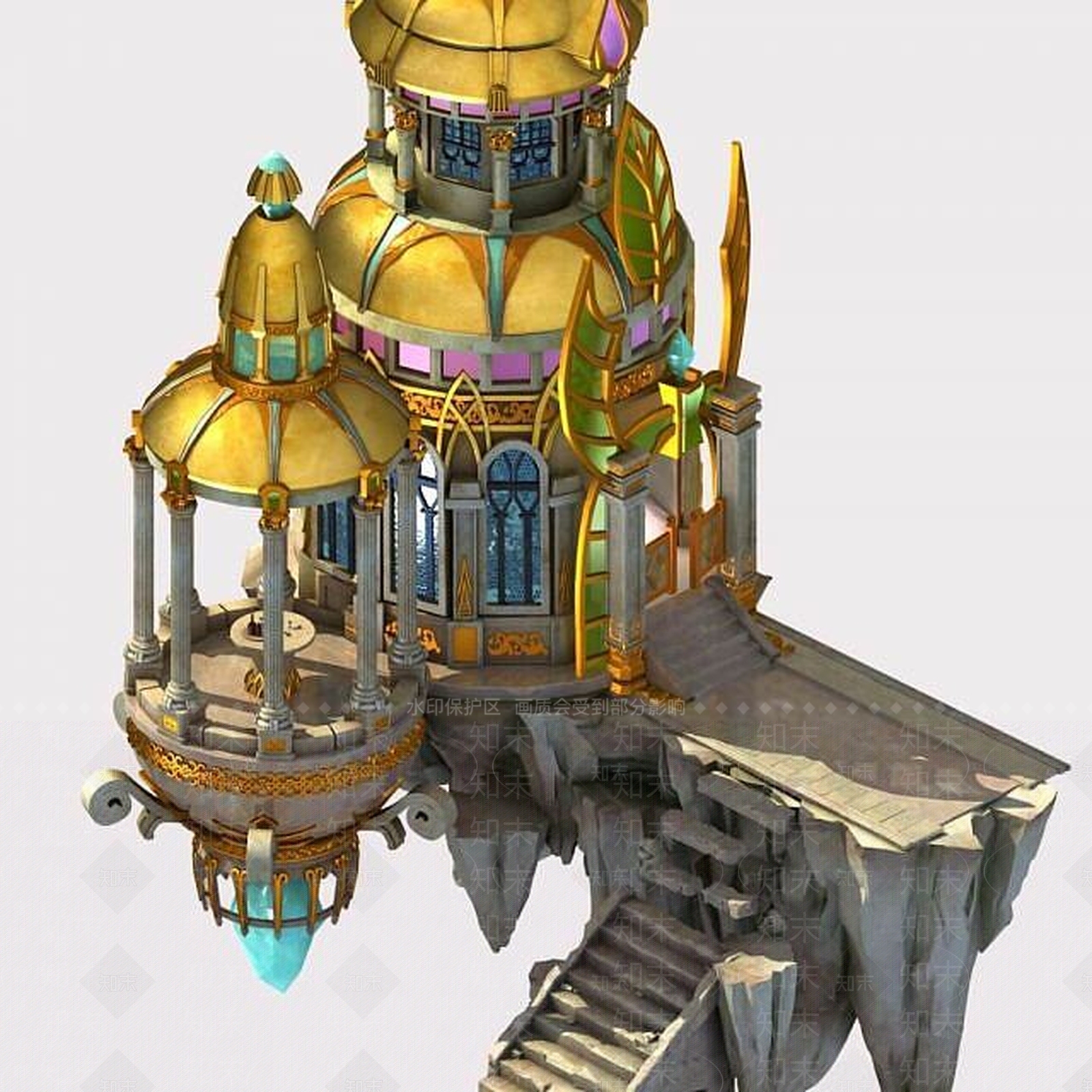 现代办公大厅3D模型下载【ID:1186028458】