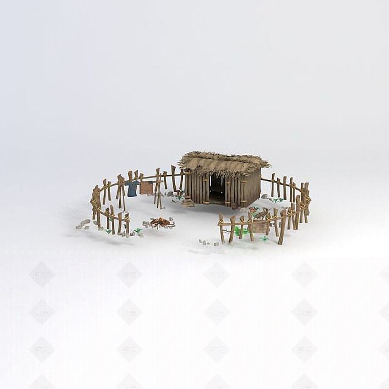 现代办公大厅3D模型下载【ID:1186029119】