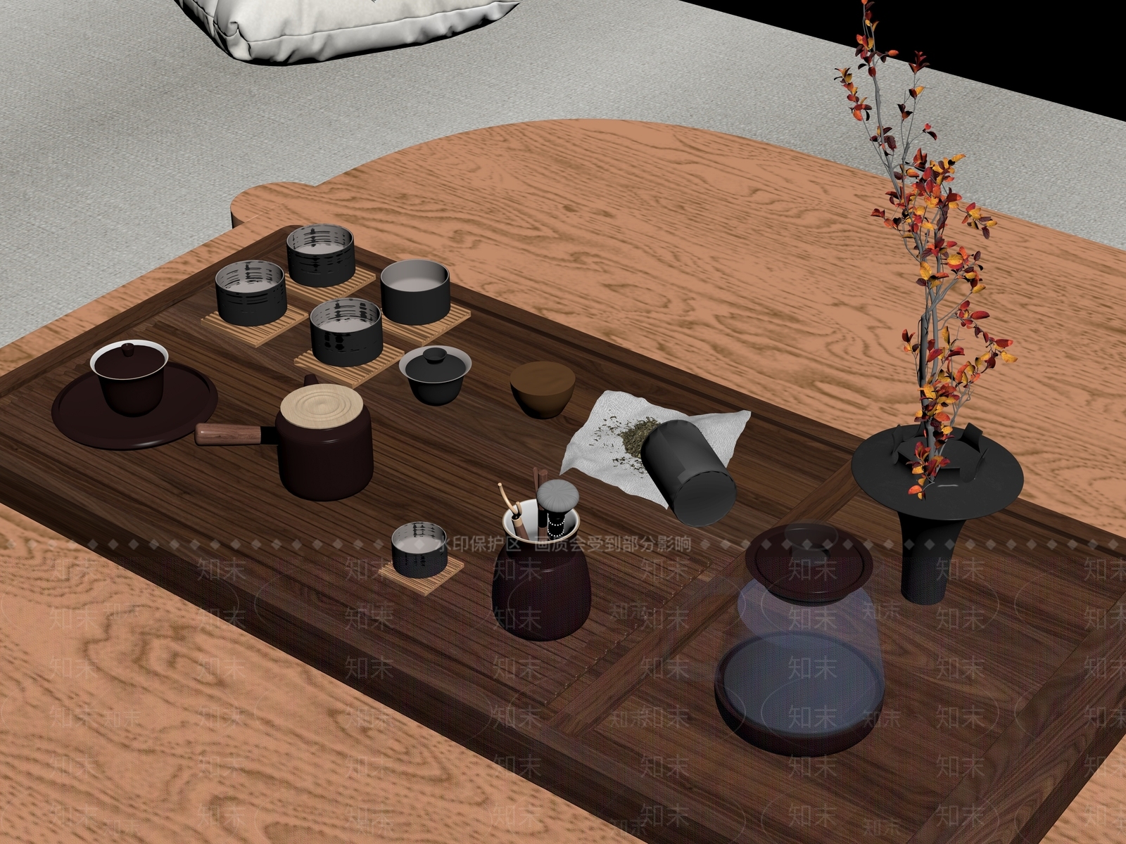 茶具SU模型下载【ID:1186030401】