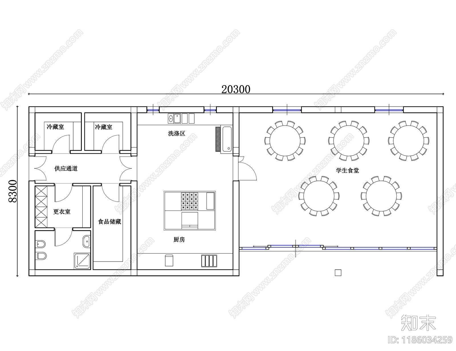 现代幼儿园施工图下载【ID:1186034259】