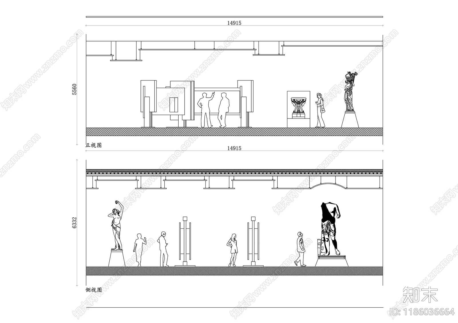 展馆施工图下载【ID:1186036664】
