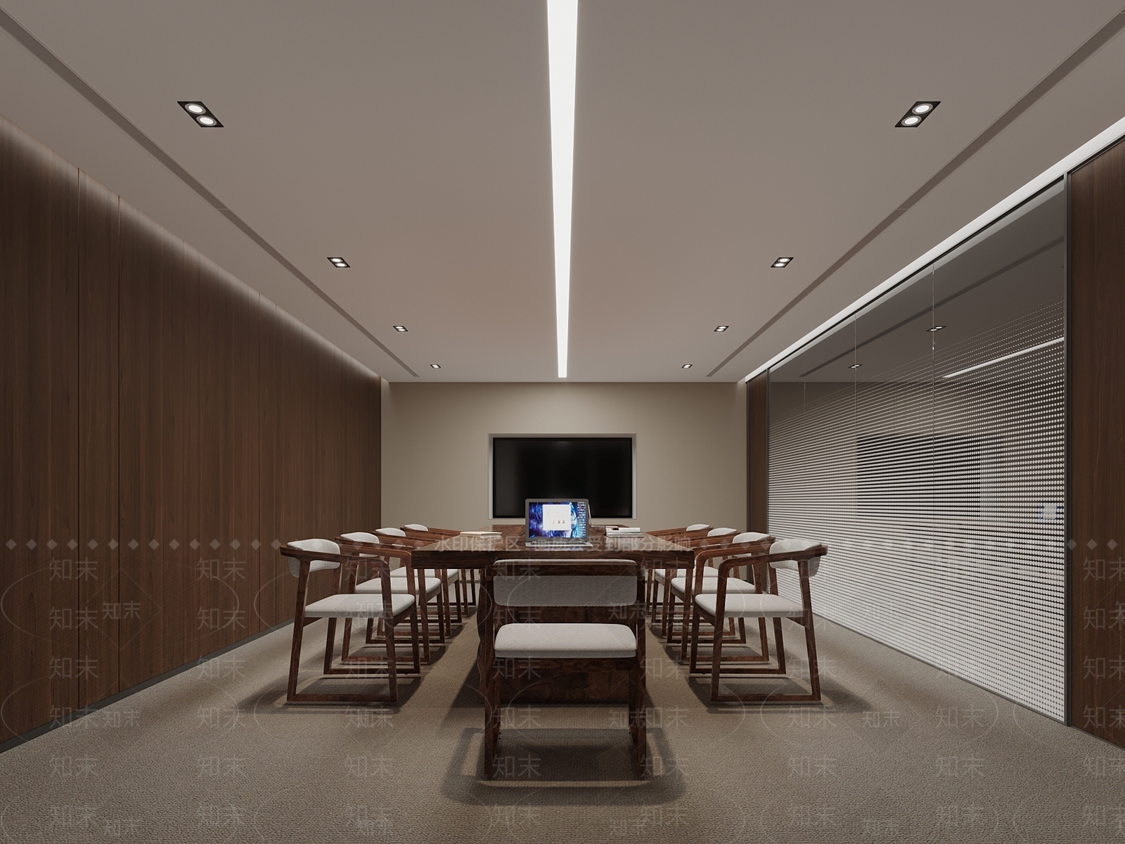 新中式会议室SU模型下载【ID:1186037900】
