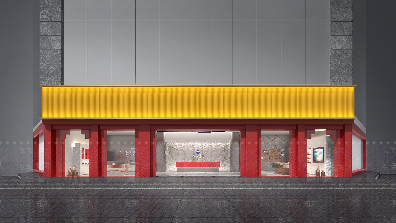 现代轻奢烟酒店3D模型下载【ID:1186038535】