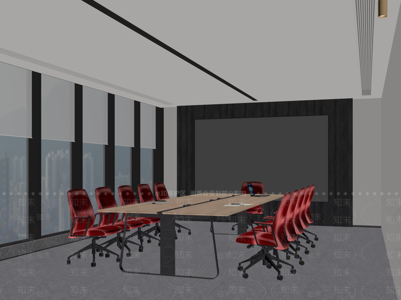 现代会议室SU模型下载【ID:1186039070】